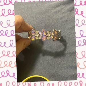 Pink iridescent bangle